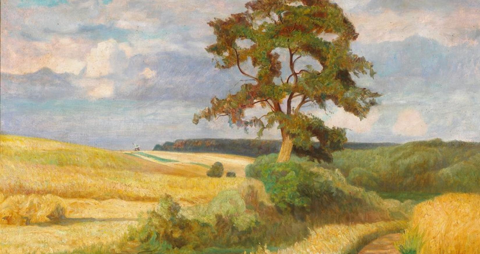 Franz Bunke: Landweg (Öl auf Leinwand)©Kunstmuseum Schwaan